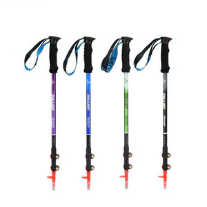 Bâton de marche de montagne réglable, <span class=keywords><strong>canne</strong></span>, bâtons de randonnée pour femmes avec lumière pour la randonnée - Product Image 1
