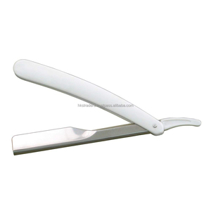 Rasoir pliant classique pour barbiers avec lame unique en acier inoxydable pour visage/bikini/corps - Product Image 1