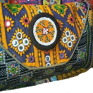 Indian Modern Bohemian Summer Embroidery Designer Handmade <b>Beaded</b> Messenger Bags Light Weight <b>Large</b> Capacity Women Evening Bags - Product Image 1