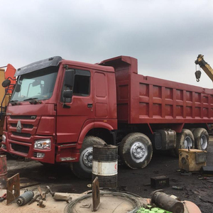 Huina — camion benne à double main rouge, capacité de sable, 8x4, 12 pneus, deuxième main, en promotion - Product Image 1