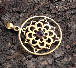 Incroyable pendentifs en laiton pierre de lune vente en gros Shri Yantra bijoux pendentif de collier de pierres précieuses - Product Image 4