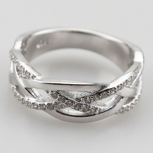 Dropship dubai anello d'argento di disegno dei monili dendritiche <span class=keywords><strong>opla</strong></span> 925 sterling silver ring size 12 gioielli - Product Image 2