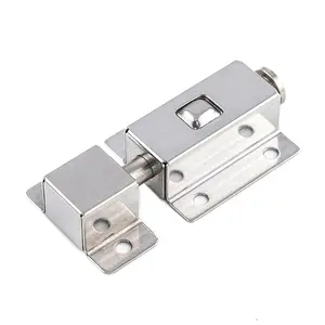 LM-101 Stainless Steel Barrel Spring Loaded Latch Door Security Lock Gate Metal Pin Slide Bolt