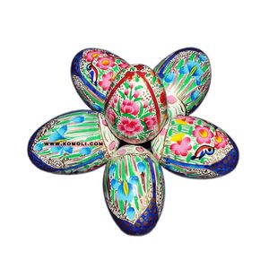 Mache de papel pintado a mano, decoración de huevos de Pascua, huevos de Pascua, venta al por mayor - Product Image 1