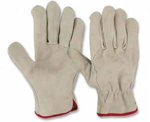 Guantes de conducción de seguridad Industrial de cuero partido completo de vaca - Product Image 1