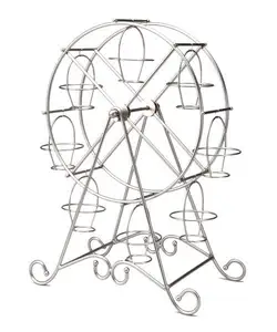 관람차 컵케익 디저트 스탠드 캐리어 홀더-스틸 와이어 프레임-서커스 테마 파티 생일 웨딩 & 더 홀