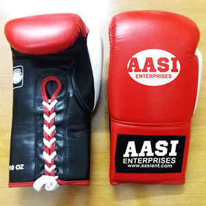 Gants de boxe professionnels en cuir de vachette Aasi Enterprises avec logo personnalisé, 8oz-16oz, sac pour Muay Thai, Kickboxing, MMA, Taekwondo - Product Image 3