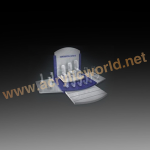 Montre-bracelet en forme de L personnalisée en matériau recyclable, présentoir avec anneaux C, fabriqué en usine - Product Image 1