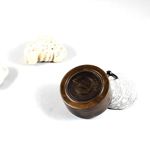 Alloy Brass Directional Nautical Pocket <b>Compass</b> Novelty Metal <b>Compass</b> with Leather Case for Gifts - Product Image 2