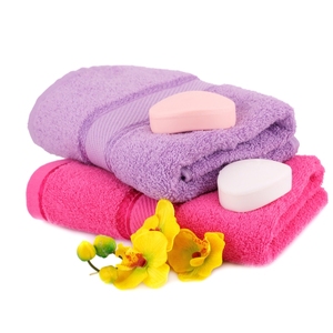 Nouveau design Serviette de bain de qualité supérieure douce de couleur unie de qualité supérieure Serviette de bain super absorbante pour salle de bain fournisseur en Inde - Product Image 2