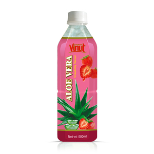 Boisson à l'aloe vera à la saveur de fraise-500ml, savoureux, jus de qualité supérieure, fournisseur en gros, prix en gros - Product Image 1