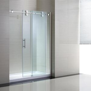 Boîte de <span class=keywords><strong>douche</strong></span> transparente/porte de <span class=keywords><strong>douche</strong></span>, verre trempé de qualité supérieure salle de bains, sans cadre, étuis en bois, emballage Morden - Product Image 1