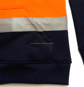 Ropa de trabajo de alta visibilidad al por mayor, sudadera con capucha personalizada para hombre, ropa de trabajo de alta visibilidad superventas, Sudadera con capucha de seguridad del fabricante - Product Image 4