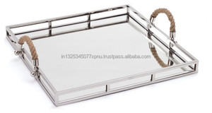 Plateau en marbre avec poignée en métal - Product Image 2