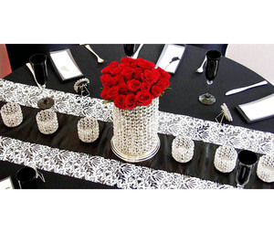 Bougeoir votif en cristal avec base en métal argenté photophore pour les décorations de table de fête de mariage à la maison - Product Image 1