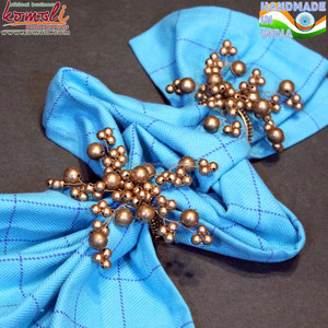 ออกแบบเกล็ดหิมะสีแดงพลาสติกอะคริลิค Lucite มงกุฎแหวนผ้าเช็ดปาก - Product Image 5