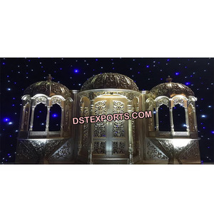 Raj Mahal plata boda Mandap Jodha Akbar estilo boda Mandap fibra Jhronka matrimonio mejor Mandaps fabricante Australia - Product Image 1