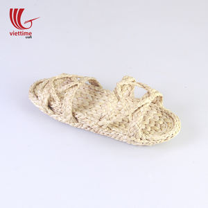 Wholesale Natural Water Hyacinth <b>Slippers</b>/ Woven Fiber <b>slippers</b> for Summer - Product Image 3