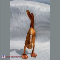 Décoration d'intérieur en forme d'animaux sculptés en racine de bambou