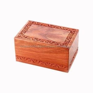 American Style Wooden Urn by Brassworld India - Product Image 4