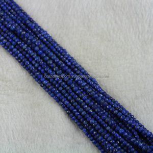 Premium Product Bleu Lapis Lazuli Pierres Précieuses Perles Rondes Cristaux de Pierre Naturelle pour Guérir les Bijoux - Product Image 2
