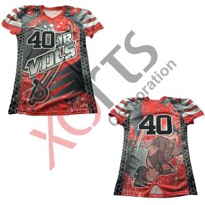 USA Design fabriqué en usine Design personnalisé sublimé uniforme de football américain vierge avec maillots et shorts rembourrés - Product Image 1
