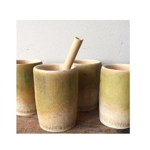 Tasse à thé en fibre de bambou naturelle 100% Design classique pour les boissons au lait et la rentrée scolaire durable et propice aux vacances - Product Image 1