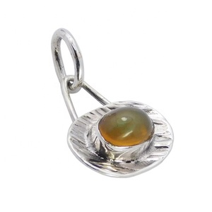 Moda 2024 925 joyería de plata esterlina ópalo etíope piedra preciosa colgante collar joyería fina colgantes y dijes - Product Image 1