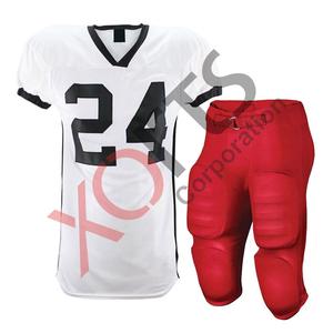Conjunto de Uniforme de Fútbol Americano, Jersey y Pantalones Cortos Transpirables con Sublimación Digital, Tallas Grandes, Logotipo y Color Personalizados al por Mayor - Product Image 1