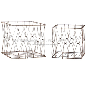 <b>Large</b> Capacity Rectangle Metal Wire <b>Basket</b> Popular High-Capacity Storage Accessory for Household Kitchen Usage Newest Accessory - Product Image 1