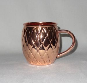 2023 Venta caliente Cerveza Cóctel Moscú mulas tazas de fiesta tazas martillo cobre plateado Acero inoxidable Moscú mula taza - Product Image 2