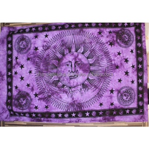 Tapices de Mandala indio con tinte de corbata psicodélico, Bohemia colcha, arte decorativo étnico impreso para uso doméstico - Product Image 4