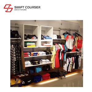 ชั้นวางผ้าสำหรับตกแต่งภายในโชว์รูมติดผนัง - Product Image 2