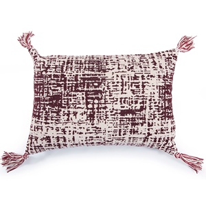 Stylish decorative cushion <b>cover</b> Designer Wholesale pillow cases <b>for</b> <b>Sofa</b> home decor Jacquard with added pom pom pillow <b>cover</b> - Product Image 1