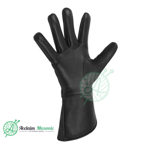 Guantes de Cuero para Tamborista Masónico ACCLAIM MASONIC INTERNATIONAL AMI-091 - Diseño Personalizado, Todos los Colores Disponibles - Product Image 3