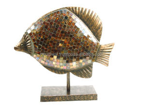 Fish Design Metal Bronze Sculpture African Figure <b>Table</b> <b>Decor</b> for Home Office Living Room <b>Decor</b> - Product Image 5