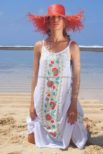 Robe longue à volants pour femmes, vêtements décontractés style ethnique indien, Boho, coupe ample, tenue de plage, Sexy, dos nu, longueur Maxi, nouvelle collection - Product Image 3
