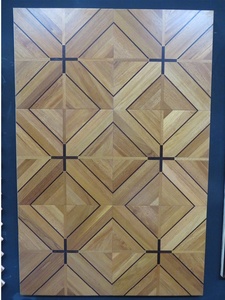 Parqueterie d'art personnalisable Contreplaqué de bois de chêne Surface lisse brossée pour l'intérieur et l'hôtel - Product Image 4