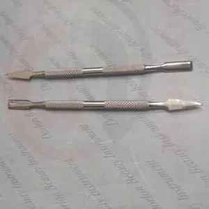 Hot sale Stainless Steel Cuticle Metal Manicure Pedicure Care Cleaner Tools Nail Pusher