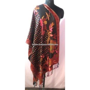 Cashmiri Pashmina Girls Neck Wrap <b>Women</b> Wear Hijab Scarf Girls Dupatta <b>Shawl</b> Wholesale Stole Scarves Designer Floral Print Scarf - Product Image 1