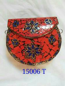 Escultura de resina india de moda hecha a mano pintada a mano forma personalizada decoración del hogar artesanía de la India - Product Image 2