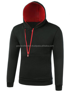 สเวตเตอร์มีฮู้ดมีซิปสำหรับผู้ชายเสื้อสเวตเตอร์ถักแฟชั่นสีเทาป้องกันการหดตัวของผู้ชาย - Product Image 2