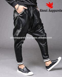 Nouveauté Pantalon de moto en cuir d'agneau véritable respirant noir élégant pour homme d'hiver imperméable anti-rides imprimé - Product Image 6