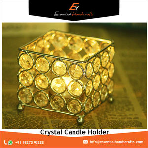 Candelabros votivos de cristal tradicionales ecológicos de lujo hechos a mano, candelabros de Metal, centro de mesa, tarro votivo, boda de Pascua - Product Image 2