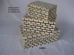 Caja de madera con incrustaciones de mosaico de cuerno y Perla para mujer y niña, organizador de joyería disponible en todos los tamaños - Product Image 4