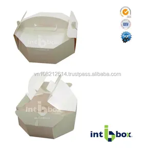 Folding Paper Box For Food Containing