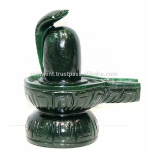 Pierre précieuse d'aventurine verte spirituelle, lingam de Shiva sculpté à la main, environ 4 pouces, Rudra Gems IN;10122740, religieux - Product Image 1