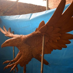 Nuovo Prodotto: Grande Scultura da Giardino in Metallo Bronzato a Forma di Falco/<span class=keywords><strong>Aquila</strong></span> - Product Image 3