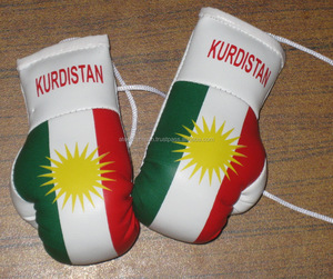 New Mini Boxing Gloves Key Chain PU Rexion Leather Key Holder <b>Car</b> <b>Accessories</b> Pendant Mini Punching - Product Image 5