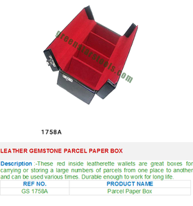 กล่องกระดาษพลอยเทียมแบบหนัง GS เครื่องมือและอุปกรณ์เครื่องประดับที่จำเป็น1758A สำหรับนักอัญมณี - Product Image 2